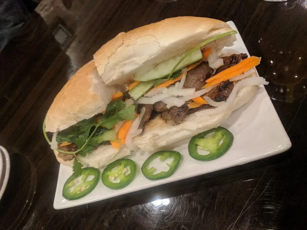 Marinated Tofu Veggie Banh My